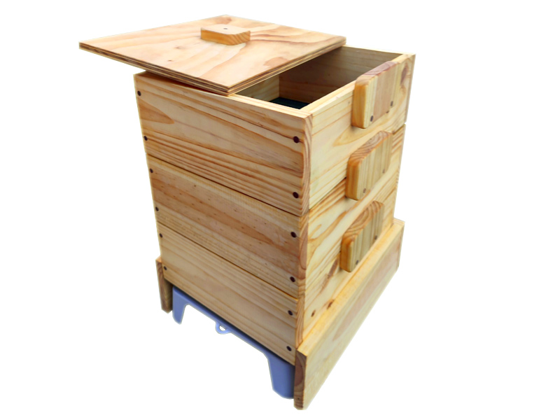 Vermicompostera de madera - Hecho Aquí Curicó